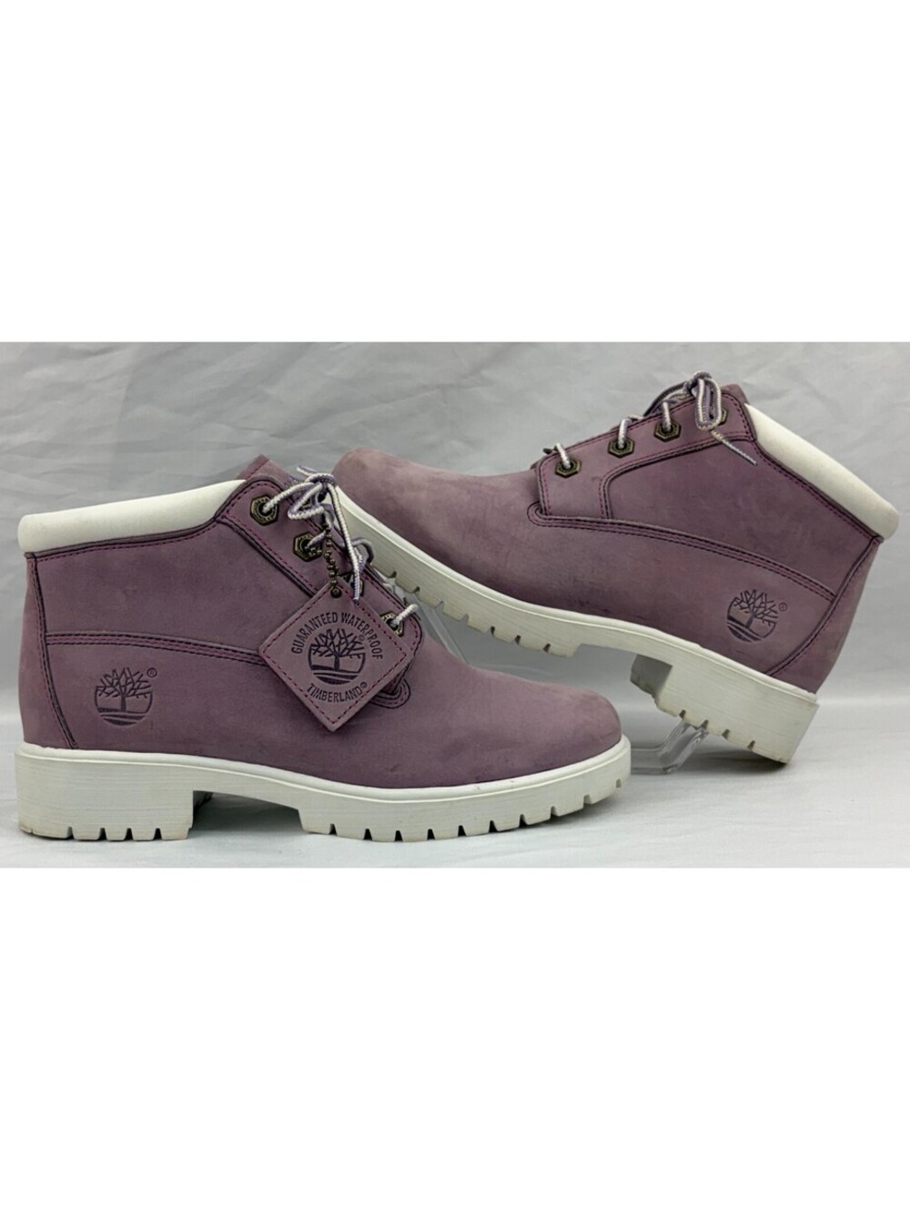 Timberland 6" Premium Waterproof Purple Women's 6.5W Leather Boots #69637